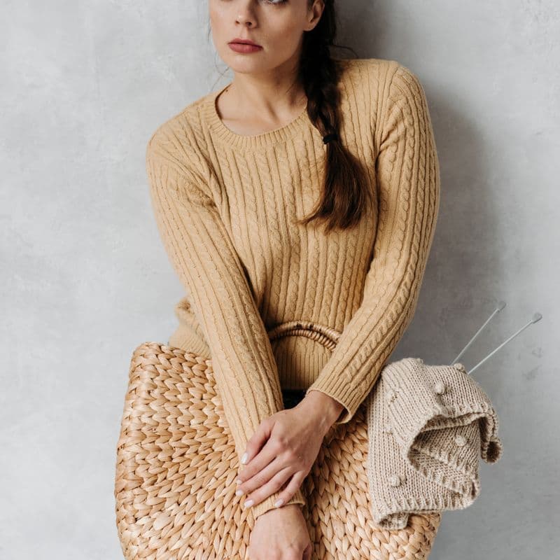 Woven Straw Shopper Bag